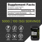 Load image into Gallery viewer, CREATINE MONOHYDRATE 100 SERVINGS UNFLAVORED BY NUTRA BIO ( HALAL,GMP CERTIFIED, FDA APPROVED)