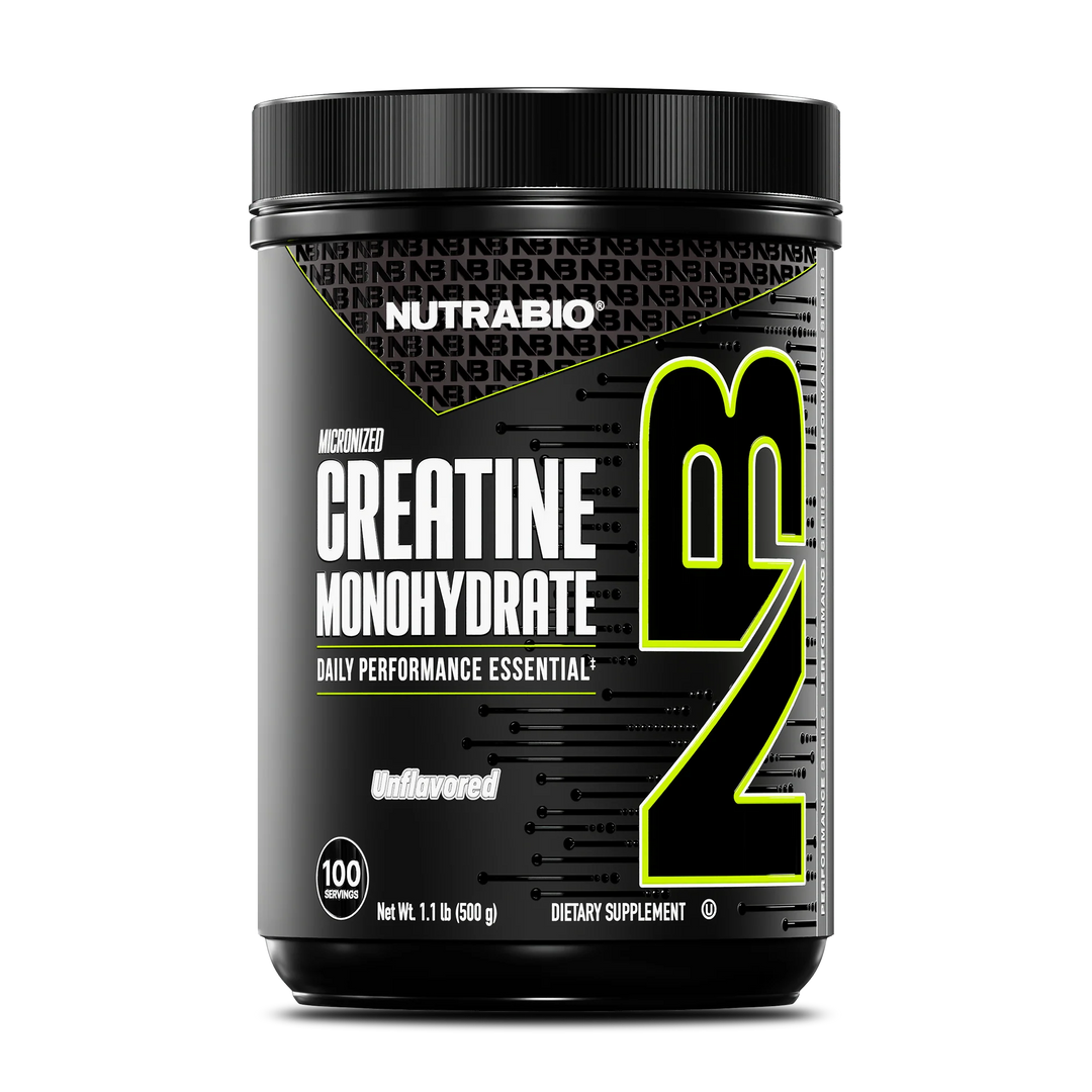 CREATINE MONOHYDRATE 100 SERVINGS UNFLAVORED BY NUTRA BIO ( HALAL,GMP CERTIFIED, FDA APPROVED)