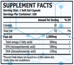 Load image into Gallery viewer, PROSCIENCE NUTRA ULTRA PURE FISH OIL OMEGA-3 1000MG 100 SOFTGELS