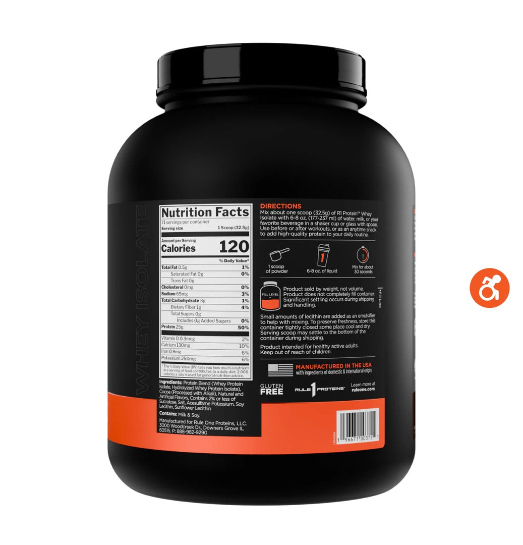 RULE 1 ISOLATE WHEY PROTEIN 5LBS
