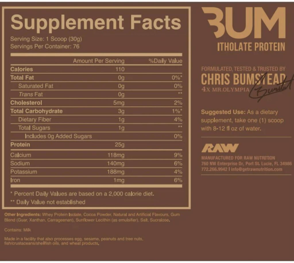 BUM ITHOLATE PROTEIN 5LBS 68 SERVINGS