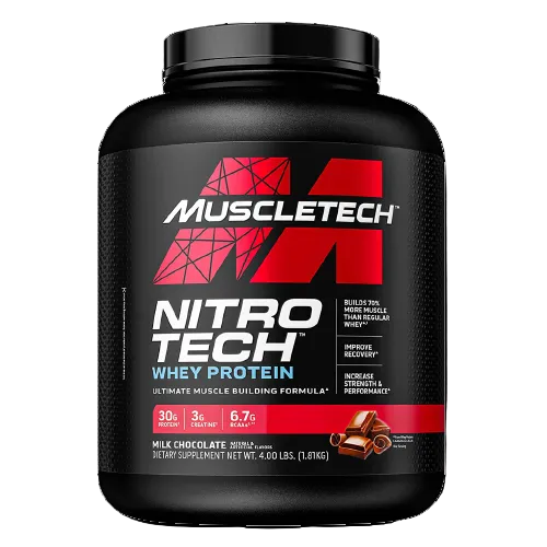 NITROTECH WHEY PROTEIN 4LBS 40 SERVINGS BY MUSCLETECH